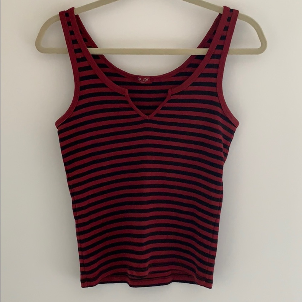 Brandy Melville Striped Notch Tank